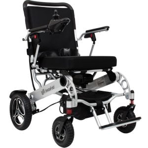 Elektrische rolstoel Instafold van het merk Drive medical opvouwbaar binnen enkele seconden