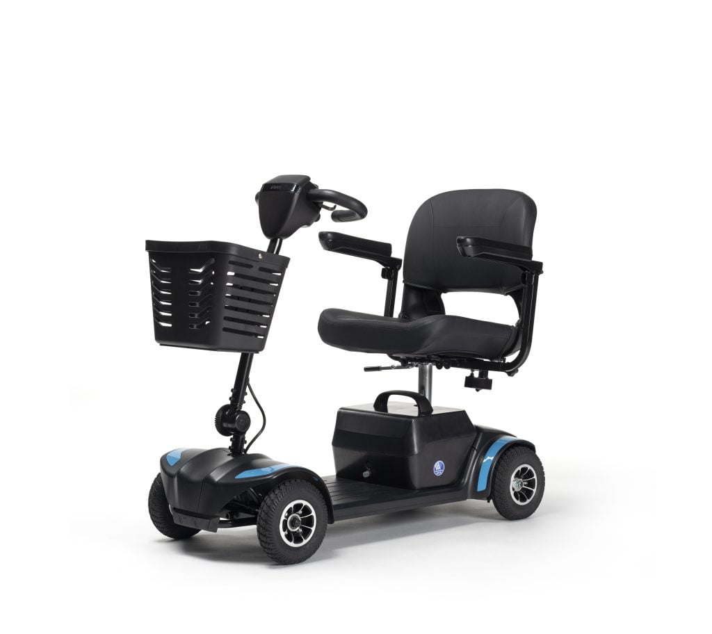 Nieuw bij Vermeiren de scootmobiel Air One+ in kleur blauw