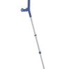 Robetec Safe-in elleboogkruk met open manchet in de kleur blauw