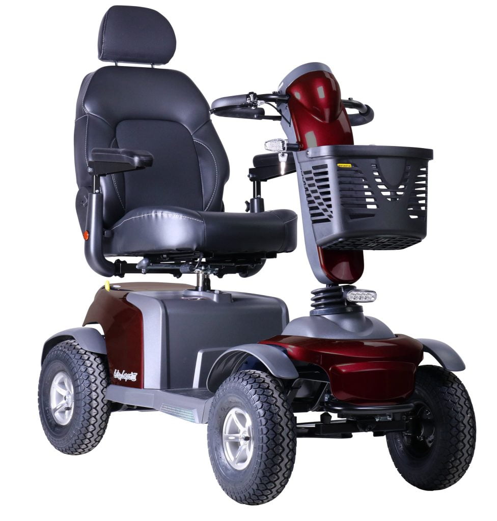 Scootmobiel Galaxy Compact II in de kleur rood