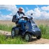 Scootmobiel S4 van het merk Afikim in de kleur blauw heerlijk touren