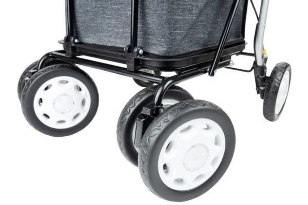 Boodschappenrollator in de kleur grijs, wielen