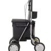 Boodschappenrollator in de kleur zwart