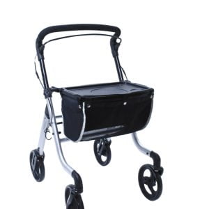 Alino allround rollator die zowel voor binnen als buiten is te gebruiken