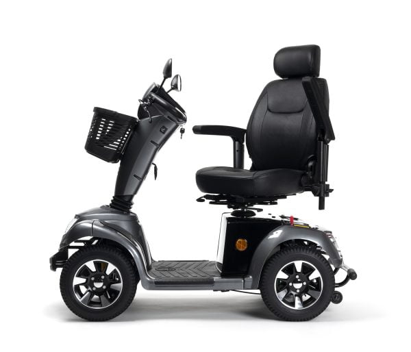 Scootmobiel Carpo 4D in de kleur antracietgrijs zijzijde