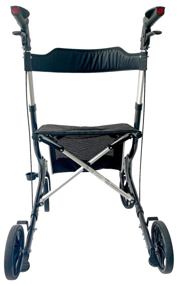 Aidapt rollator in de kleur donkergrijs achterzijde