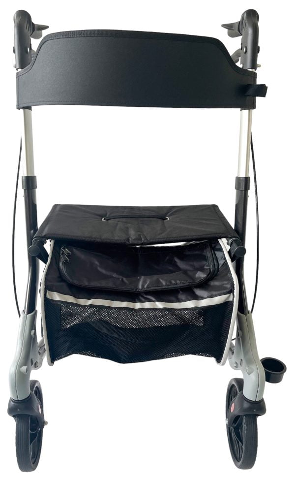 Aidapt rollator in de kleur donkergrijs voorzijde