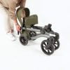Rollator Vitility is dubbel opvouwbaar in de kleur forest green.