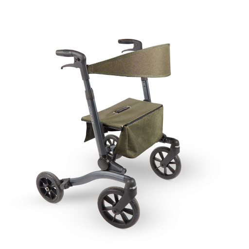 rollator_vitility_groen_thuiszorgwinkel.nl Rollator Vitility is dubbel opvouwbaar in de kleur forest green.