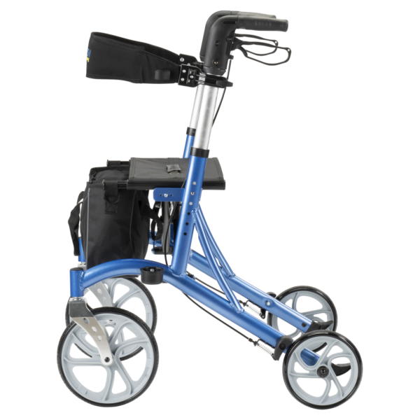 Rollator Cruiser van het merk Multi Motion in de kleur blauw zijzijde