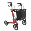 Superlichte rollator server CF carbon in de kleur Rood