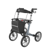 Rollator Rehasense Server Outdoor Ice Blue Voorkant Links Thuiszorgwinkel.nl