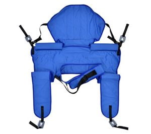 Tilband toiletuitvoering met hoofdsteun en buikfixatie
