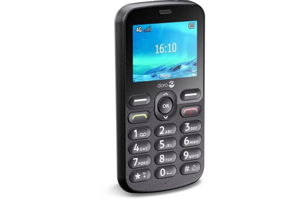 Zwarte doro 1880 telefoon van Thuiszorgwinkel.nl