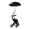 Zwarte paraplu geschikt voor de Rollz Flex rollator