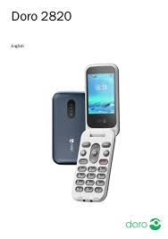 Mobiele telefoon van Doro type 2820.