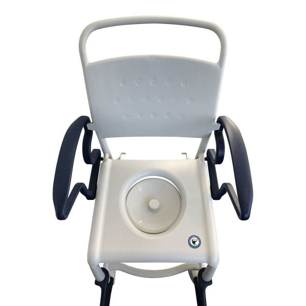 Dit is de toilet/ douchestoel Bonn van de bovenkant van het merk Rebotec