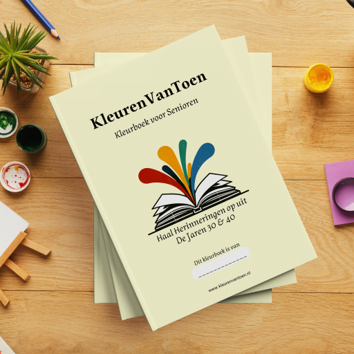 Het kleurboek van ouderen is van het merk KleurVanToen en is erg leuk om samen met een ouder persoon  door te nemen