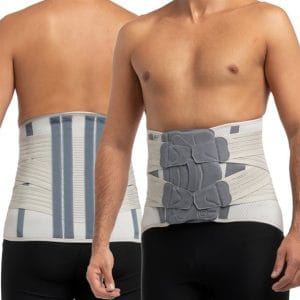 Deze semi-rigide rugbandage PRS643G van niet-elastisch, luchtdoorlatend weefsel met drie lagen dat zich perfect aanpast aan de vorm van de patiënt wordt ingezet voor conservatieve en postoperatieve stabilisatie in het onderrug gebied.