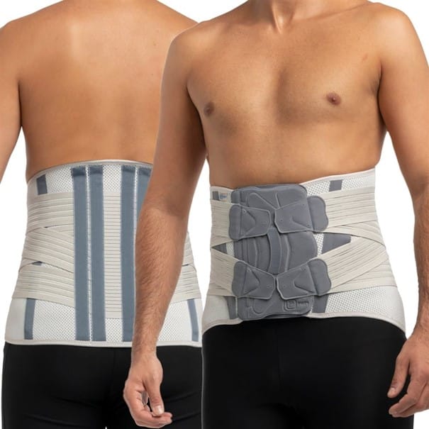 Deze semi-rigide rugbandage PRS643G van niet-elastisch, luchtdoorlatend weefsel met drie lagen dat zich perfect aanpast aan de vorm van de patiënt wordt ingezet voor conservatieve en postoperatieve stabilisatie in het onderrug gebied.