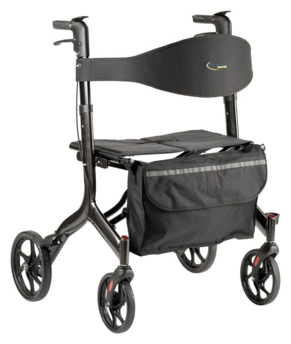 De MultiMotion Light XL rollator is speciaal gebouwd voor extra zware belasting, hij kan belast worden tot 200 kg.