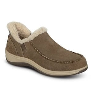 De bruine Lorin moccasin van orthofeed