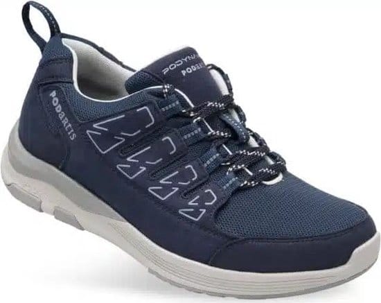 Activity Hero Evo Blue is een therapeutische schoen uit het Podartis Podynamica- assortiment dat speciaal is ontworpen om gevoelige te beschermen tijdens fysieke activiteit in het geval van metatarsalgie problemen en een hallux valgus.
