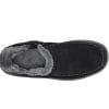 De zwarte Vito moccasin van orthofeed met warme voering.