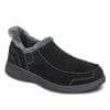 De zwarte Vito moccasin van orthofeed
